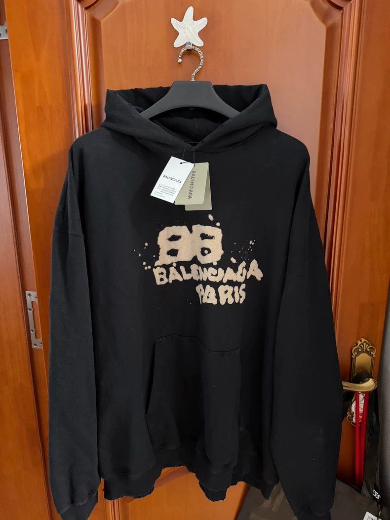 Balenciaga Blurred Logo Sweatshirt - dmc