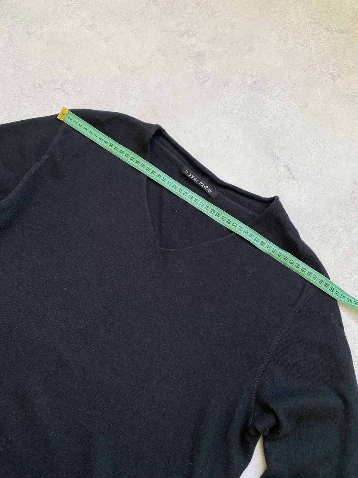 hannes roether Hannes Roether Black Avant Garde Long Sleeve Sweater Size XL Size XL / US 12-14 / IT 48-50 - 14 Thumbnail