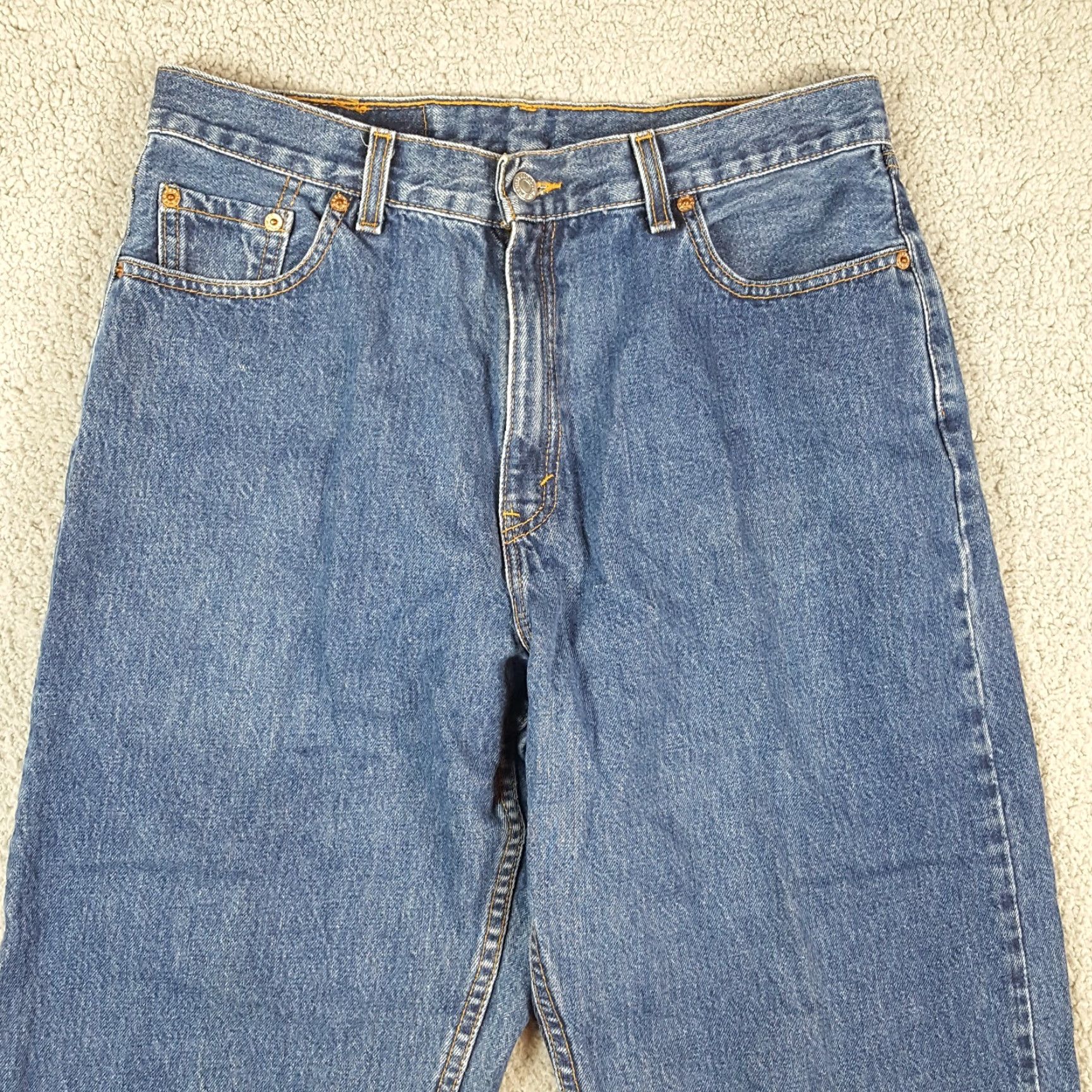 Levi's VINTAGE Levi's 560 Jeans Women's Size 14 Straight Leg Denim Blue 90s 2000s Y2K Size 36" / US 14 / IT 50 - 2 Thumbnail
