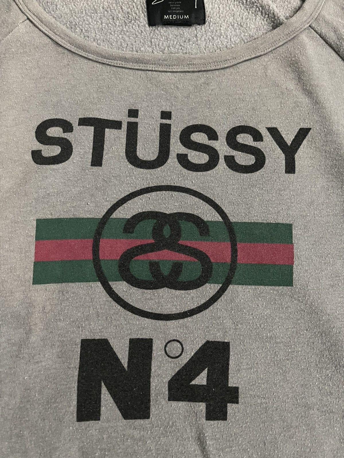Stussy × Vintage Vintage Stussy No 4 x Gucci Sweatshirt Size M / US 6-8 / IT 42-44 - 8 Thumbnail
