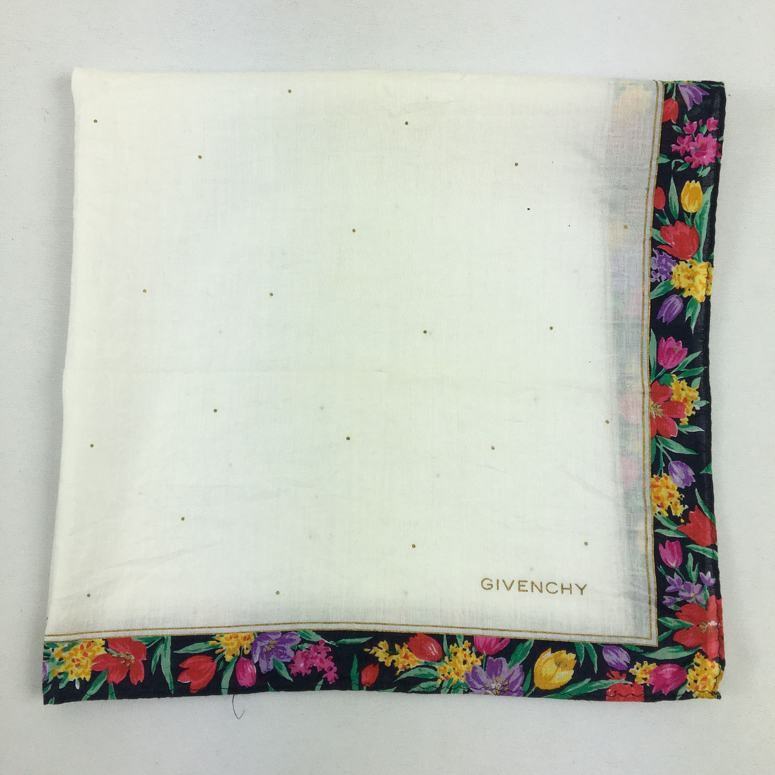 Japanese Brand Vintage Givenchy Handkerchief Neckerchief Bandana Size ONE SIZE - 4 Thumbnail
