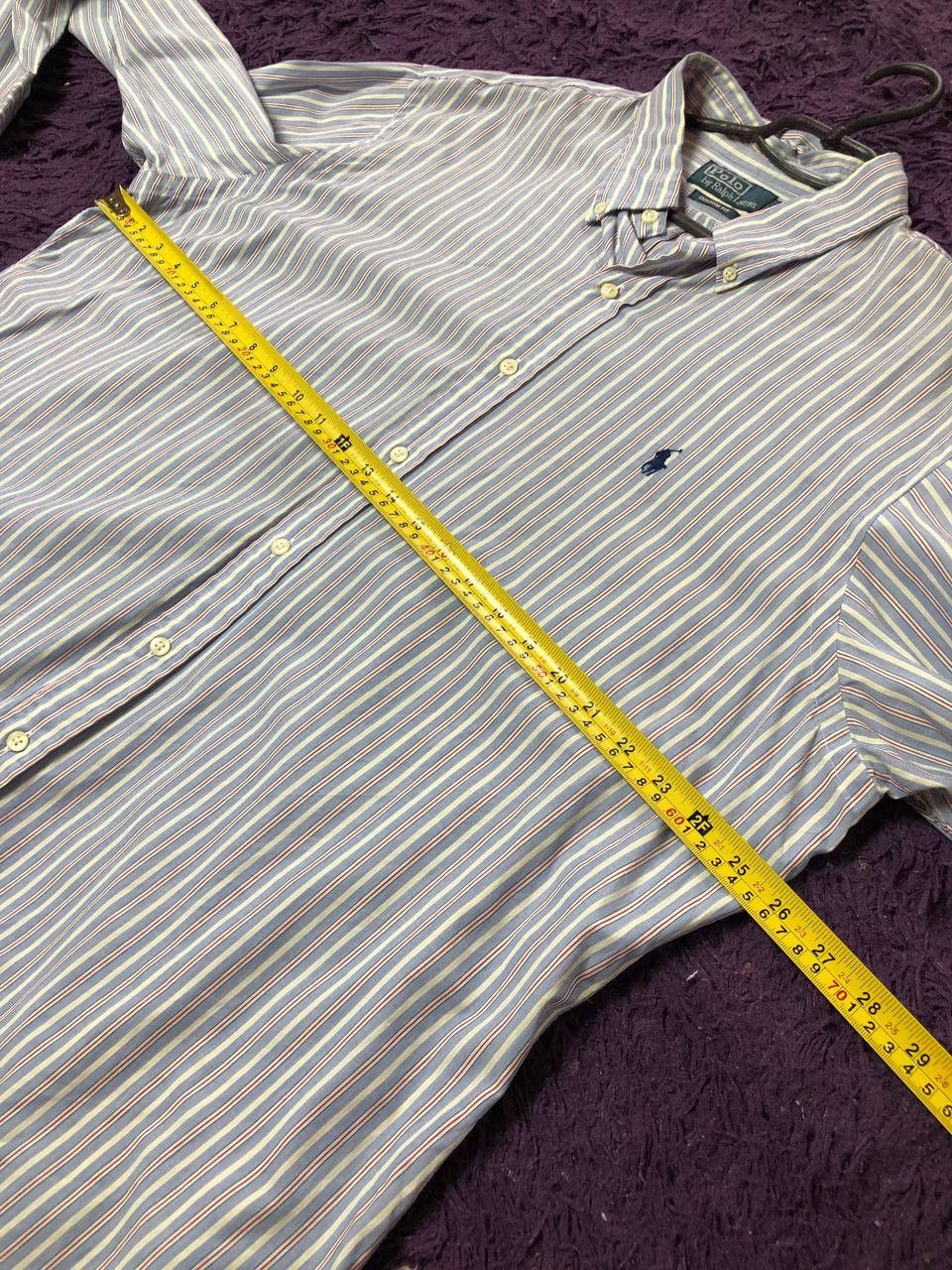 Polo Ralph Lauren Vintage Polo Ralph Lauren Custom Fit Striped Shirt Size XXL Size US XXL / EU 58 / 5 - 10 Thumbnail