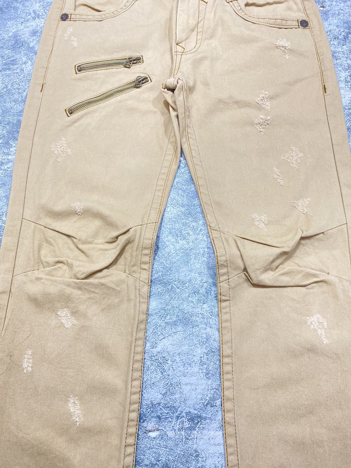 Hysteric Glamour Red Pepper Skull Double Knee Ripped Pants Size US 34 / EU 50 - 2 Thumbnail