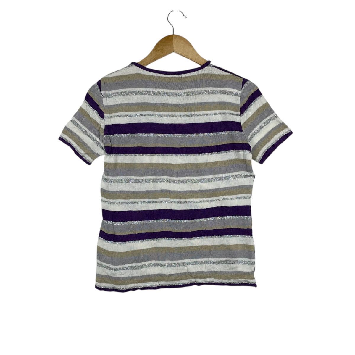 Vintage Vintage Rudolph Valentino Stripe Vneck Knitwear Shirt Size US M / EU 48-50 / 2 - 3 Thumbnail