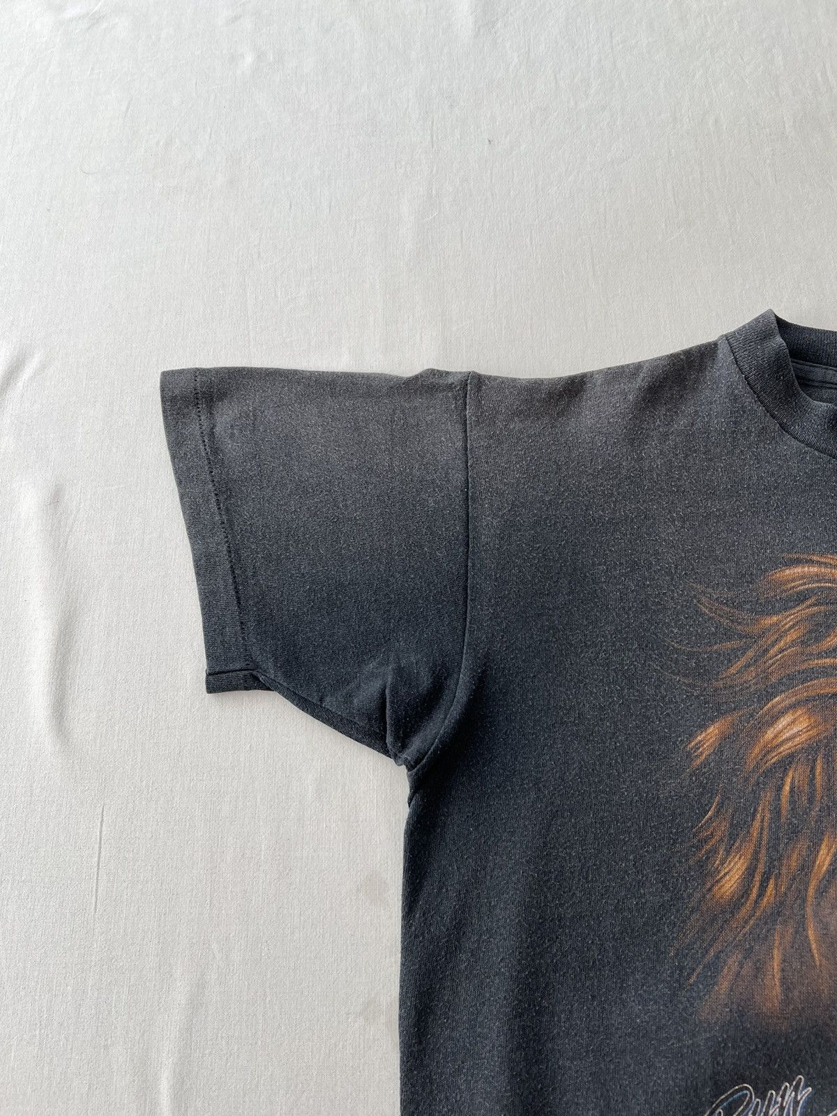 Vintage Vintage 1993 3D Emblem Horse Run with the Wild Black T-shirt Size US M / EU 48-50 / 2 - 11 Thumbnail