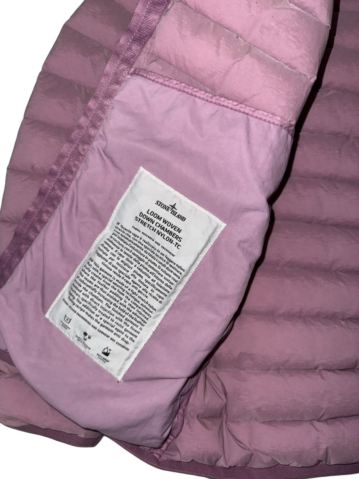 Stone Island S/S 20 Stone Island Pink Loom Woven Down Chambers Jacket Size S / US 4 / IT 40 - 5 Thumbnail