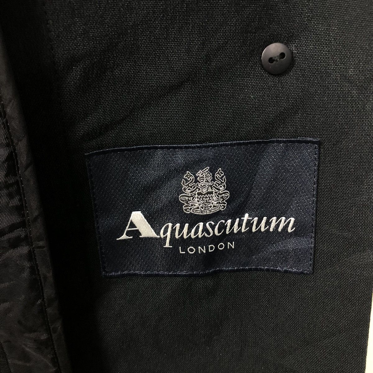 Aquascutum × Japanese Brand × Vintage 📌Rich Black- Long Jacket Trench Coat Aquascutum London Size US M / EU 48-50 / 2 - 19 Thumbnail