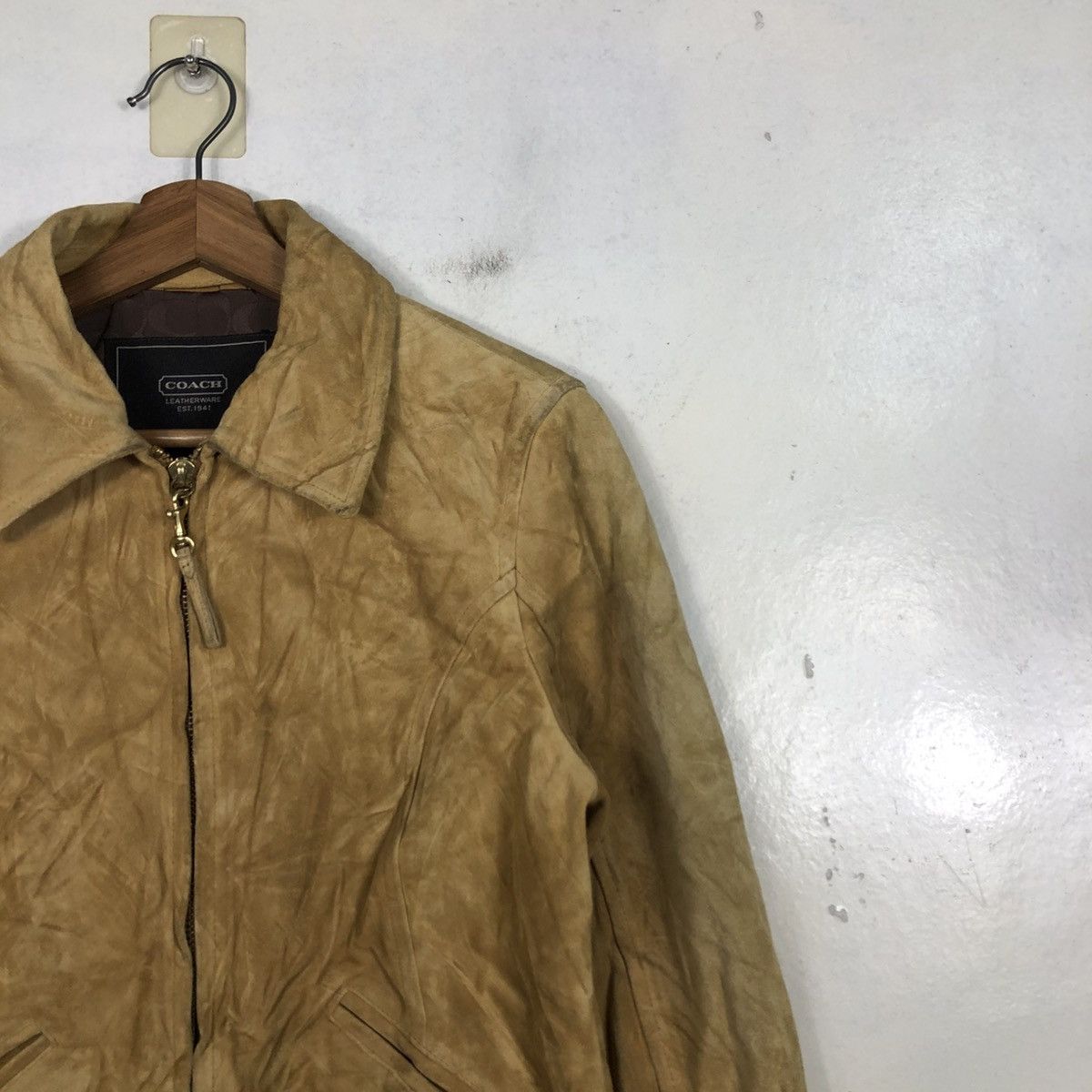 Japanese Brand Vintage Leather Jacket Coach Blanket Size US S / EU 44-46 / 1 - 8 Thumbnail