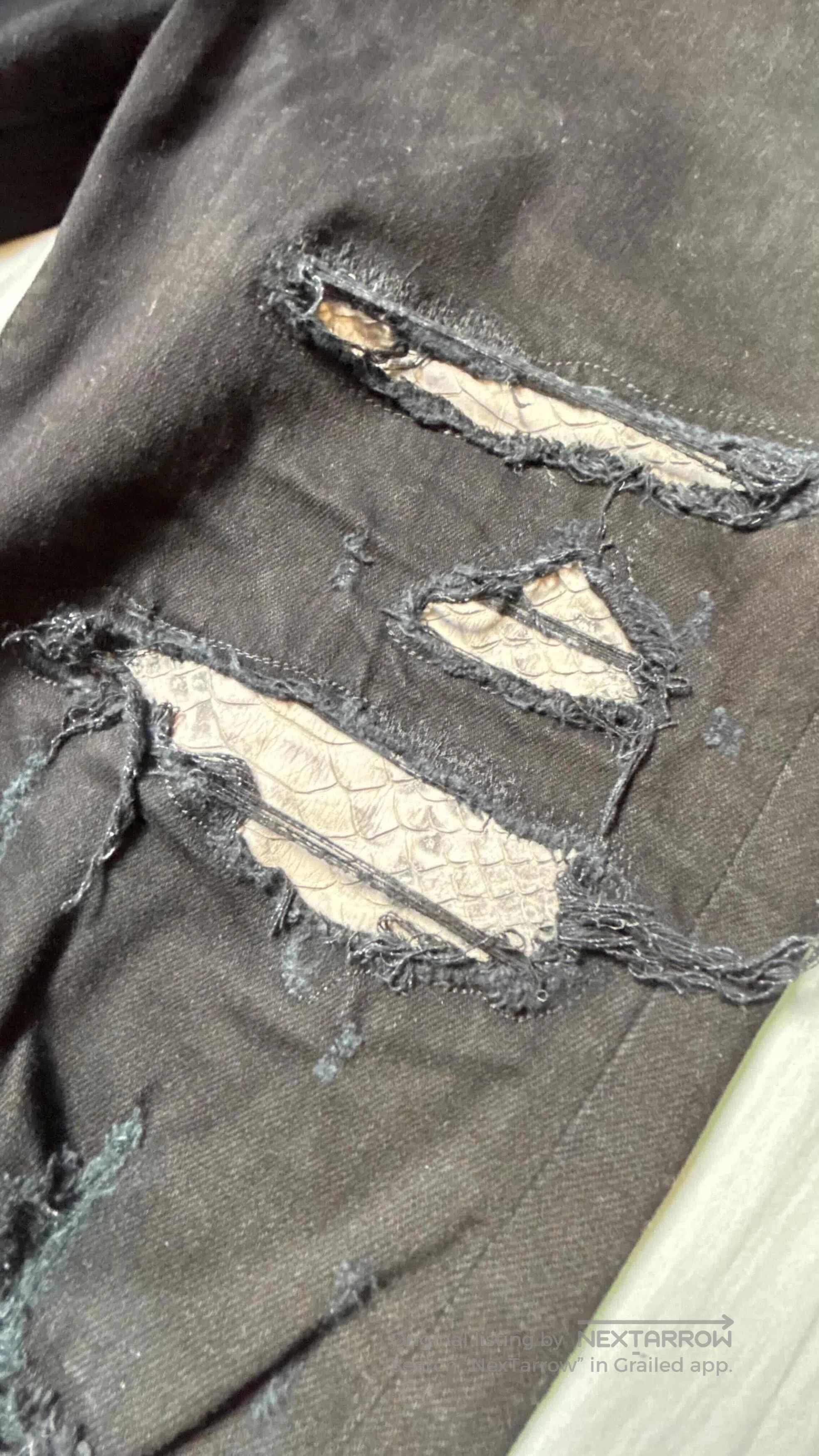 Amiri Amiri MX1 Snake Patch Jeans . Size US 33 - 1 Thumbnail