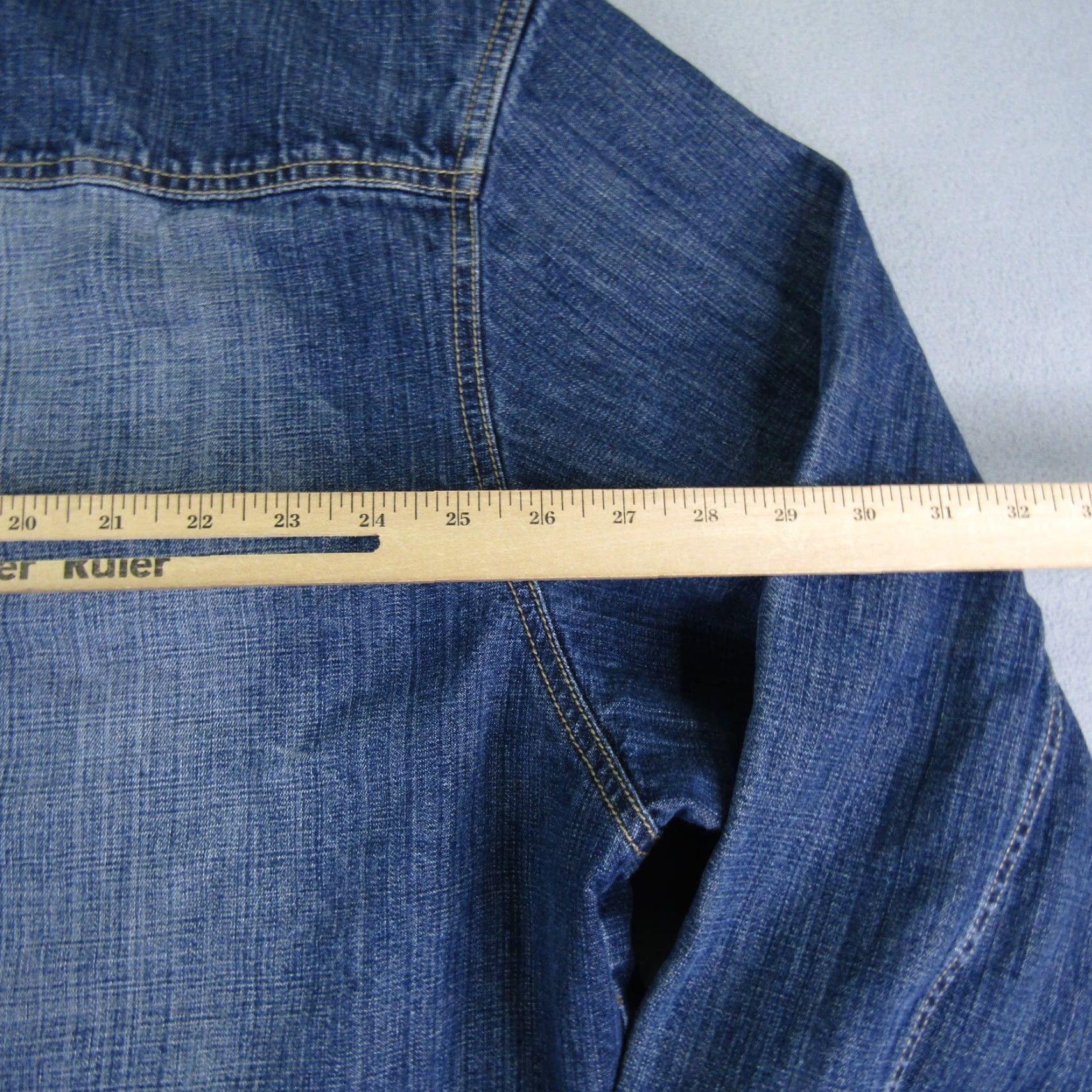 Rocawear VINTAGE Rocawear Jacket Mens XL Blue Denim Jean Button Up Trucker Coat Rap Y2K Size US 36 / EU 52 - 6 Thumbnail