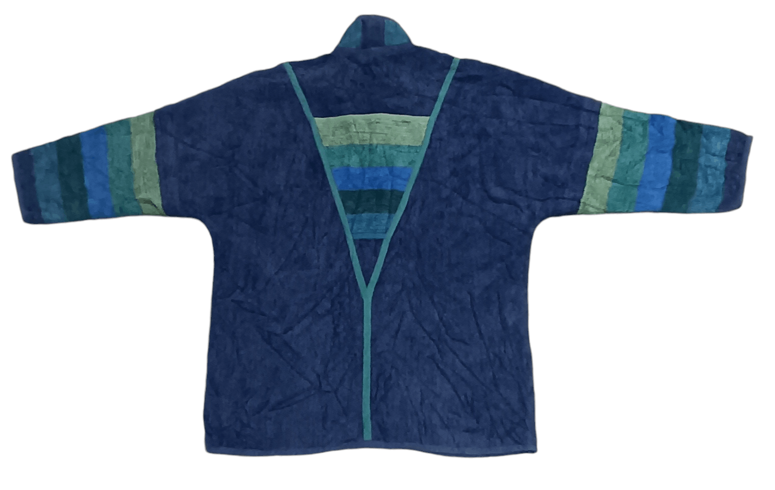 Indigo UNICA FASHION FINLAND DRAWSTRING MULTICOLOURED JACKET Size US M / EU 48-50 / 2 - 5 Thumbnail