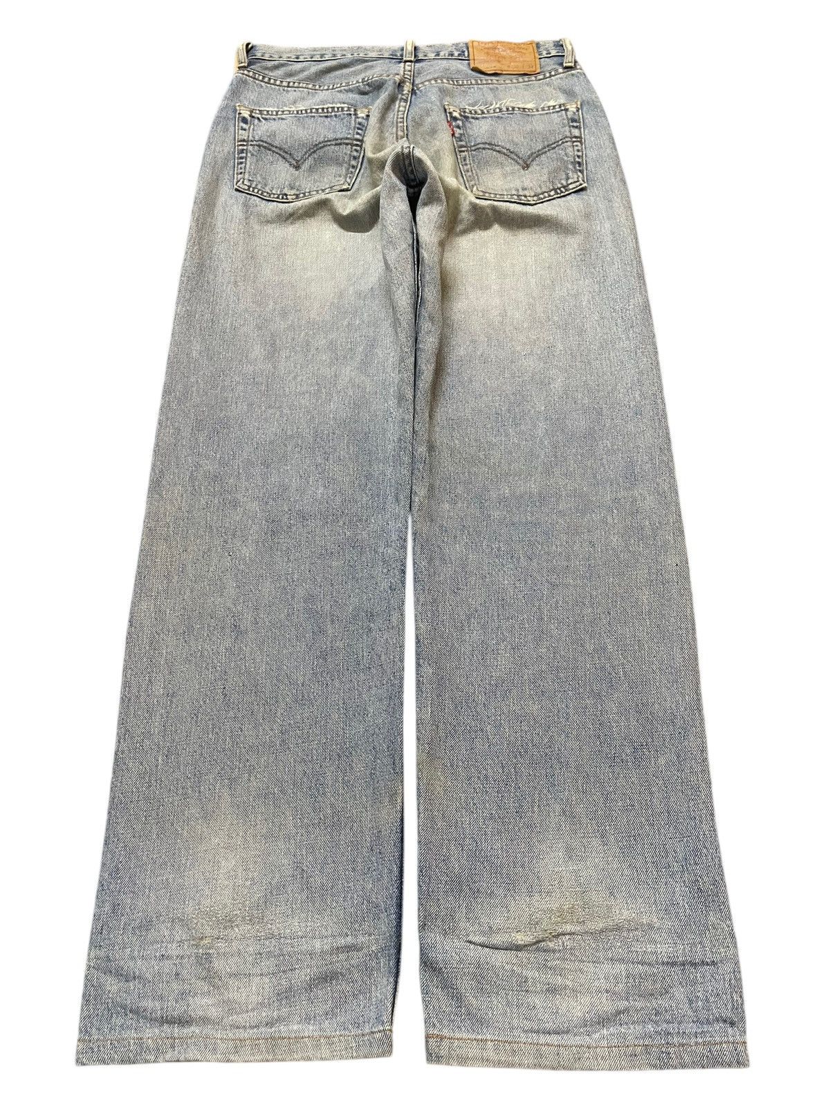Levi's Vintage 90s Japan Levis 513 Faded Wash Distress Loose Jeans Size US 30 / EU 46 - 2 Thumbnail