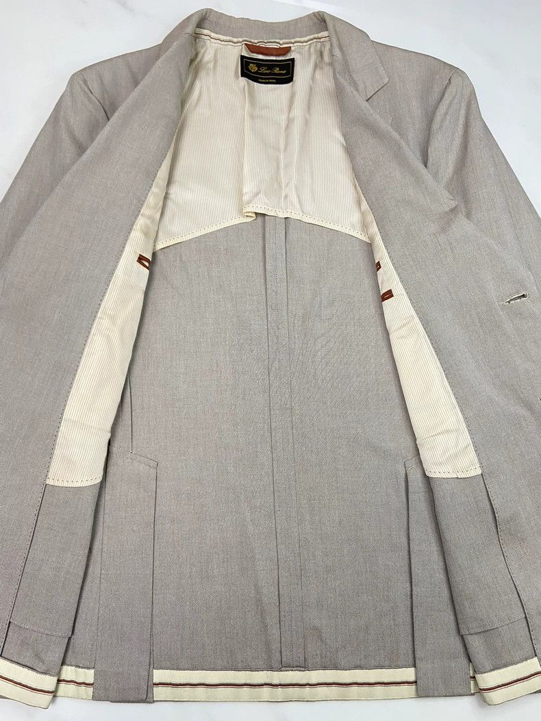 Loro Piana LORO PIANA Dress in a clean suit and tie Size 50L - 6 Thumbnail