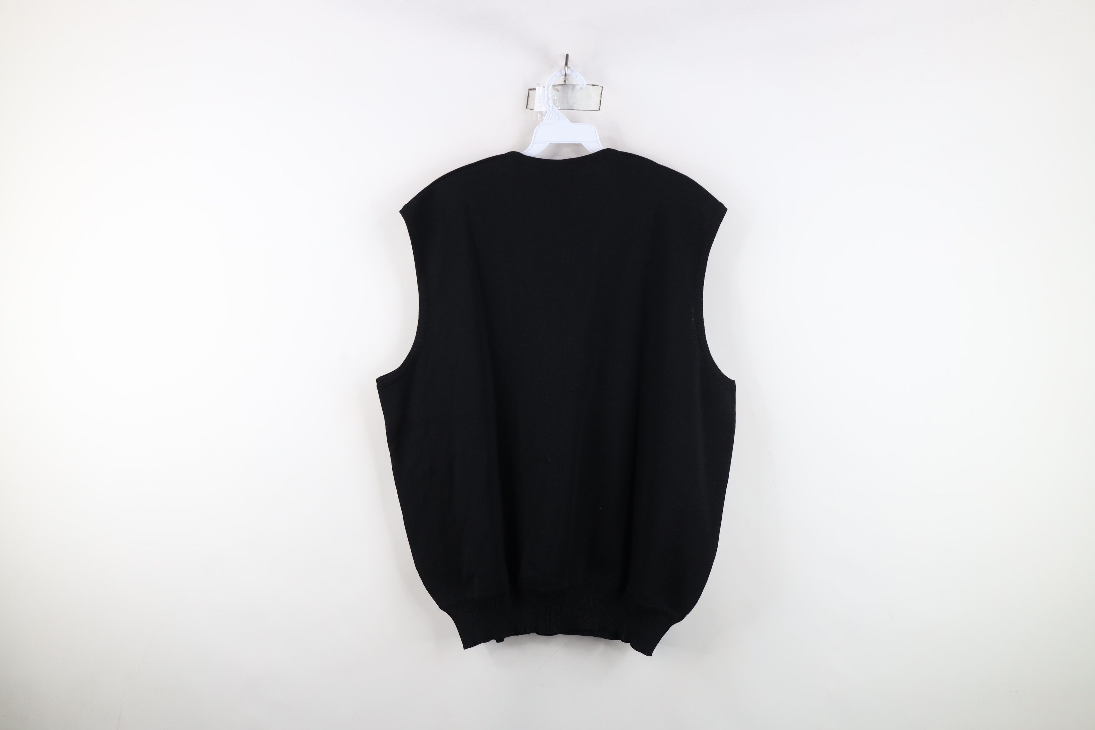 St. Croix Vintage 90s St Croix Blank Merino Wool Sweater Vest USA Size US XL / EU 56 / 4 - 12 Thumbnail