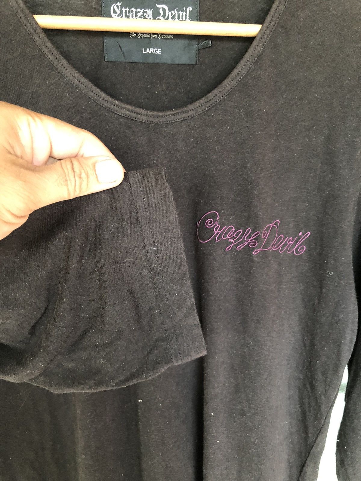 Japanese Brand Vintage Crazy Devil Evolution Japanese Punk Shirt Tee Size L / US 10 / IT 46 - 5 Thumbnail