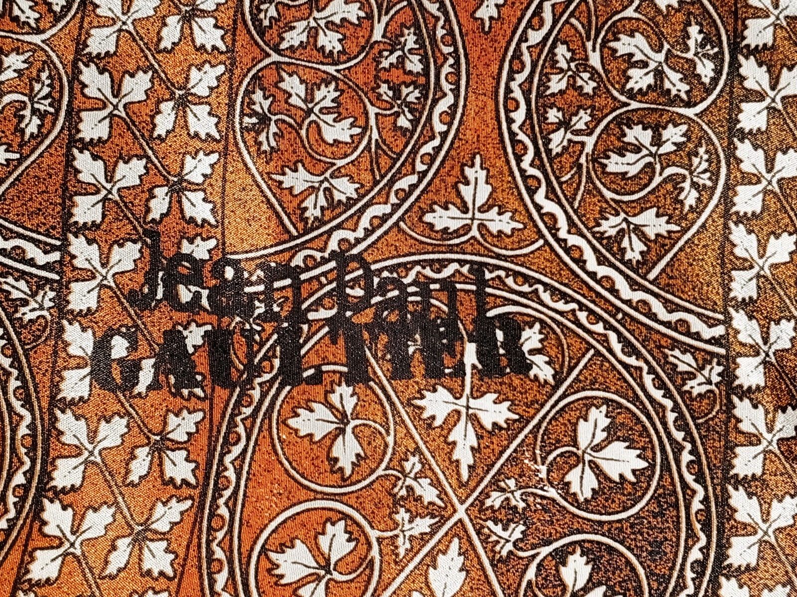 Jean Paul Gaultier JEAN-PAUL GAULTIER JPG Paris Abstract Green Brown Silk Scarf Size ONE SIZE - 4 Thumbnail