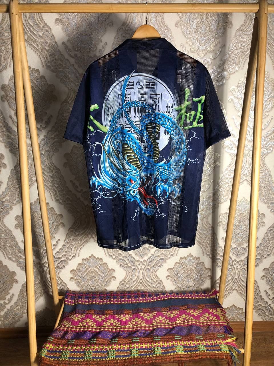 Japanese Brand × Vintage VERY RARE DRAGONS SHIRT DESIGNER JAPAN STYLE Y2K 90s RETRO Size US L / EU 52-54 / 3 - 5 Thumbnail