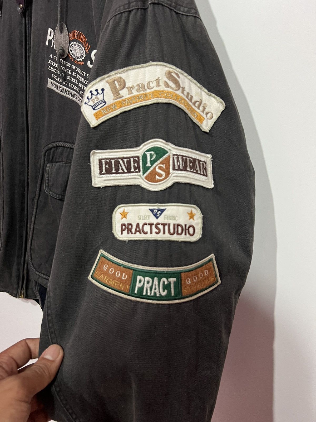 Japanese Brand 🔥 PRACT STUDIO SUNFADED BOMBER HOODED - L Size US L / EU 52-54 / 3 - 12 Thumbnail