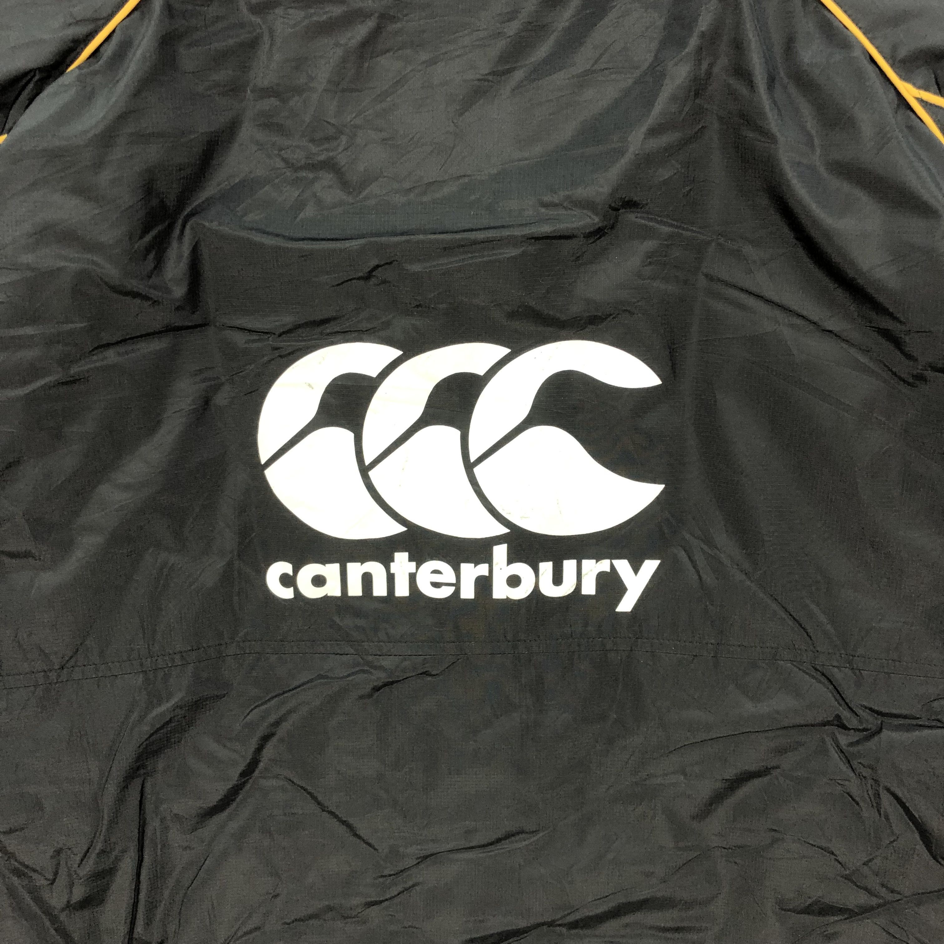 Canterbury of New Zealand × Vintage Vintage Canterbury All Black Long Coach Windbreaker Jacket Size US XL / EU 56 / 4 - 8 Thumbnail