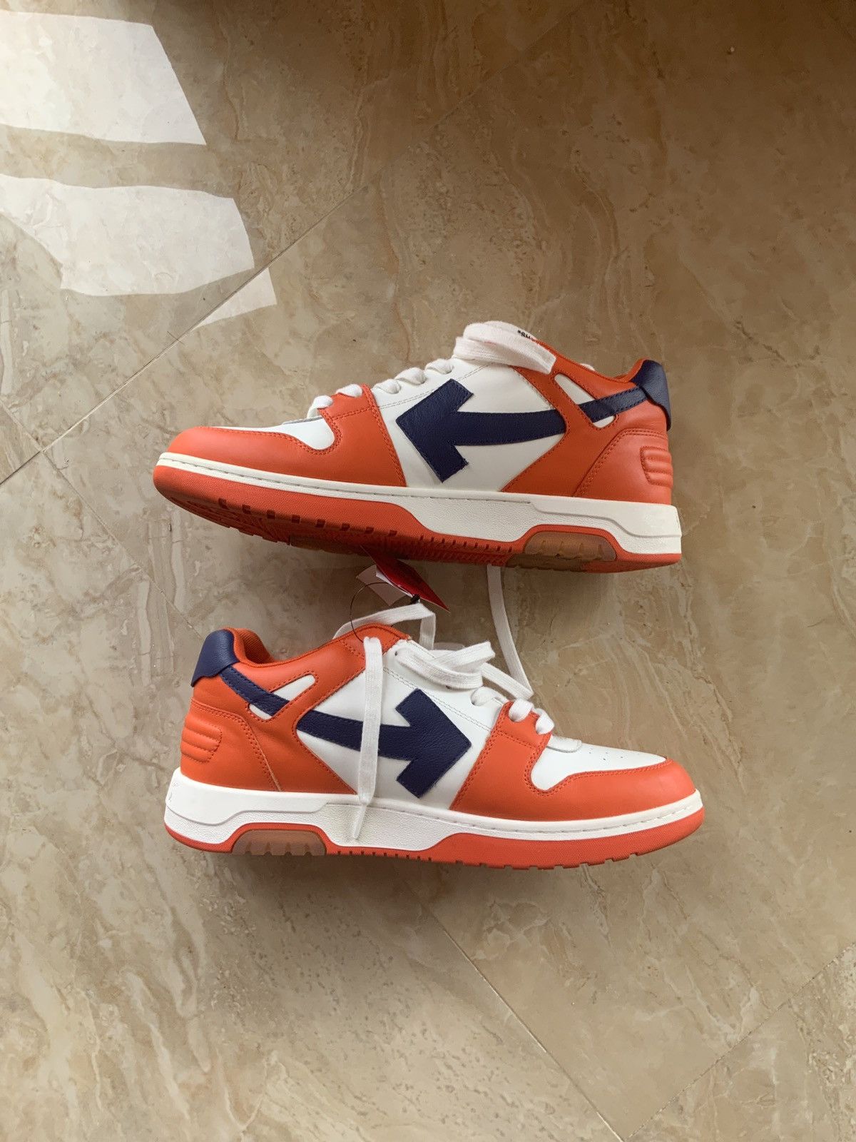 Off-White Off-White Out Of Office Orange Navy EU45 / US12 Authentic ✅ Size US 12 / EU 45 - 2 Thumbnail
