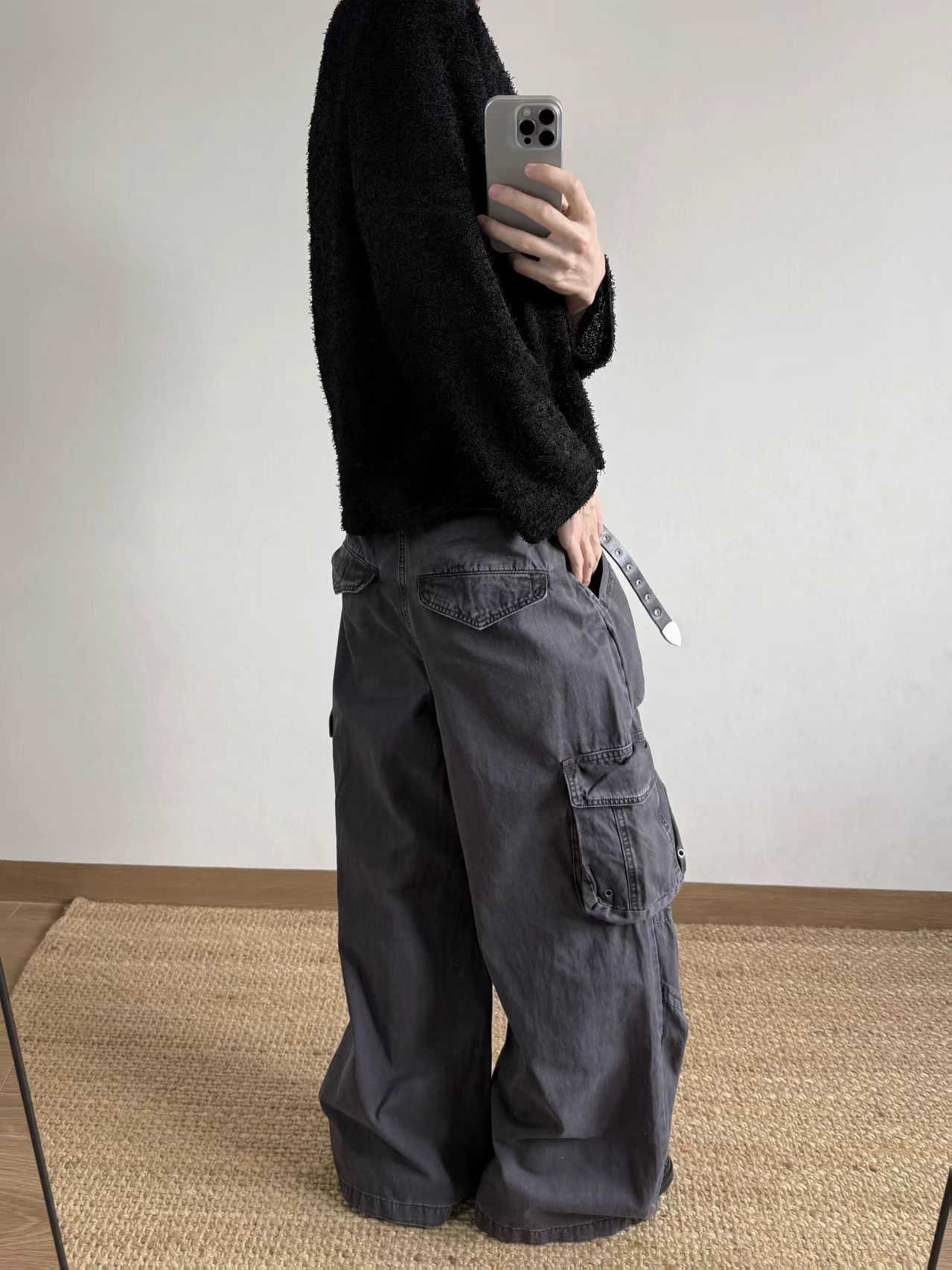 Other Loose-fit A-line wide-leg straight-leg casual work pants Size US 30 / EU 46 - 5 Thumbnail
