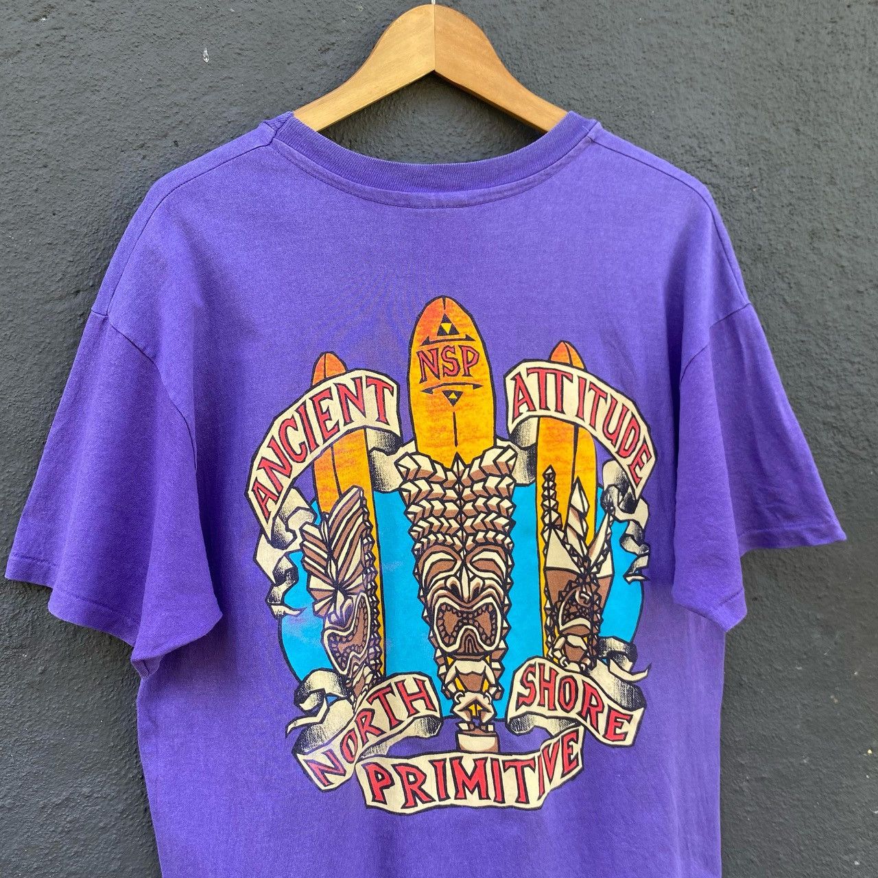 Sun Surf Thrashed Faded 90s North Shore Primitive Surf Brand Tee Size US L / EU 52-54 / 3 - 2 Thumbnail