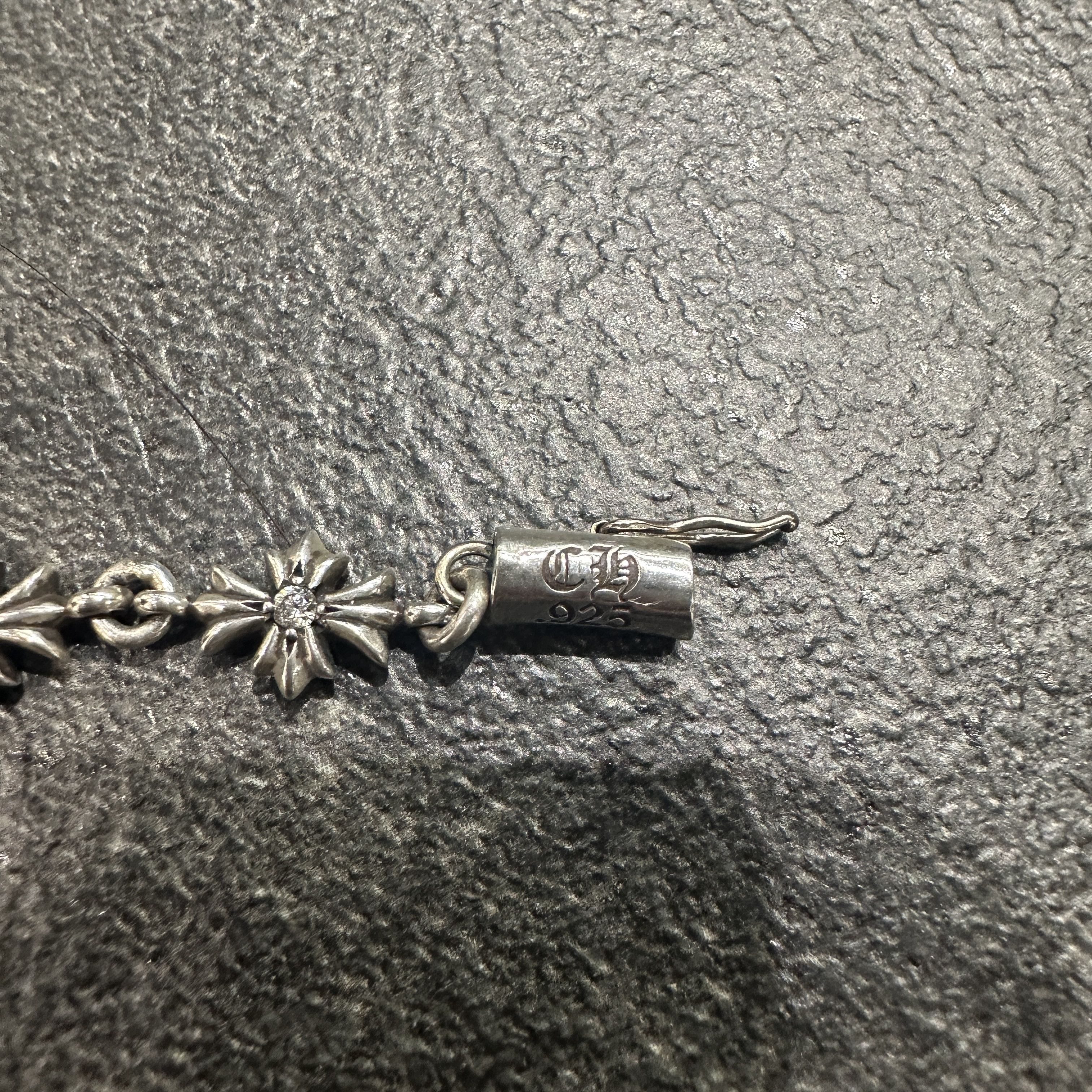 Chrome Hearts Chrome Hearts Silver Diamonds Tiny E Bracelet Size ONE SIZE - 12 Thumbnail