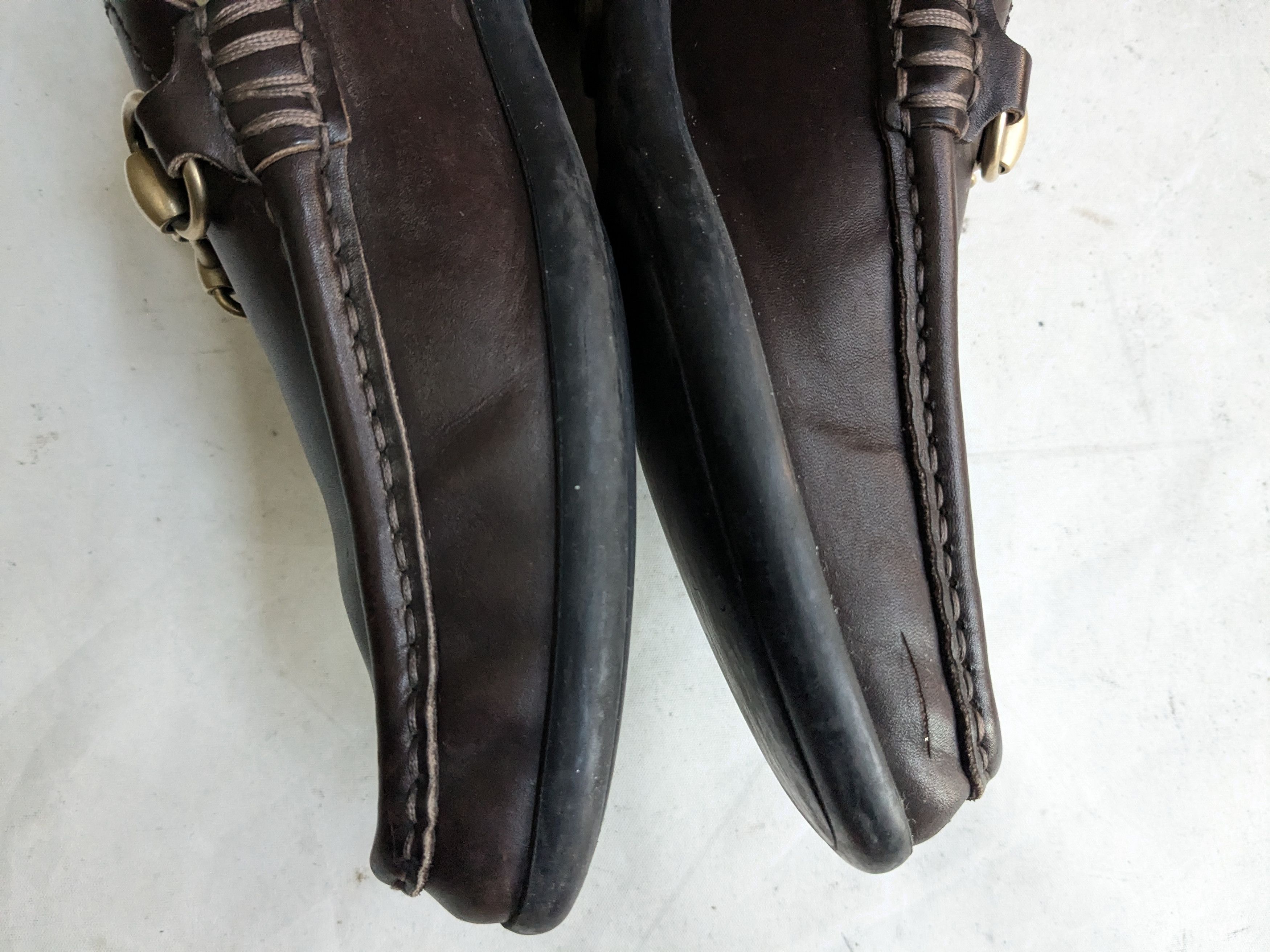 Gucci Gucci Horsebit Driving Loafers Brown Leather 9.5 Buckle Size US 9.5 / EU 42-43 - 11 Thumbnail