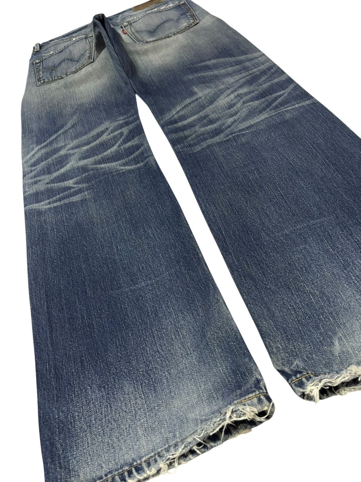 Edwin Vtg Edwin Japan 503 Grunge Distressed Jeans Size US 30 / EU 46 - 6 Thumbnail