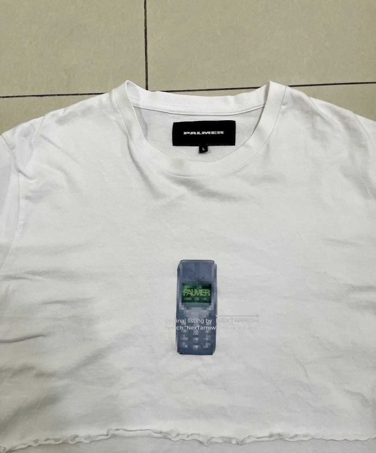 Palmer White Men's Cropped Tee Nnnn11/2609, Men's — image 2 of 4
