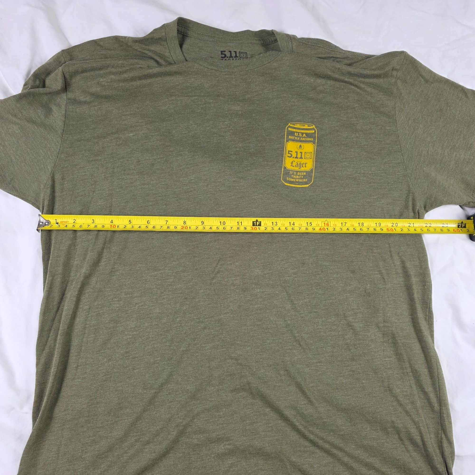 5.11 5.11 Tactical Battle Rations Mens XL Green T Shirt Casual Ou Size US XL / EU 56 / 4 - 7 Thumbnail