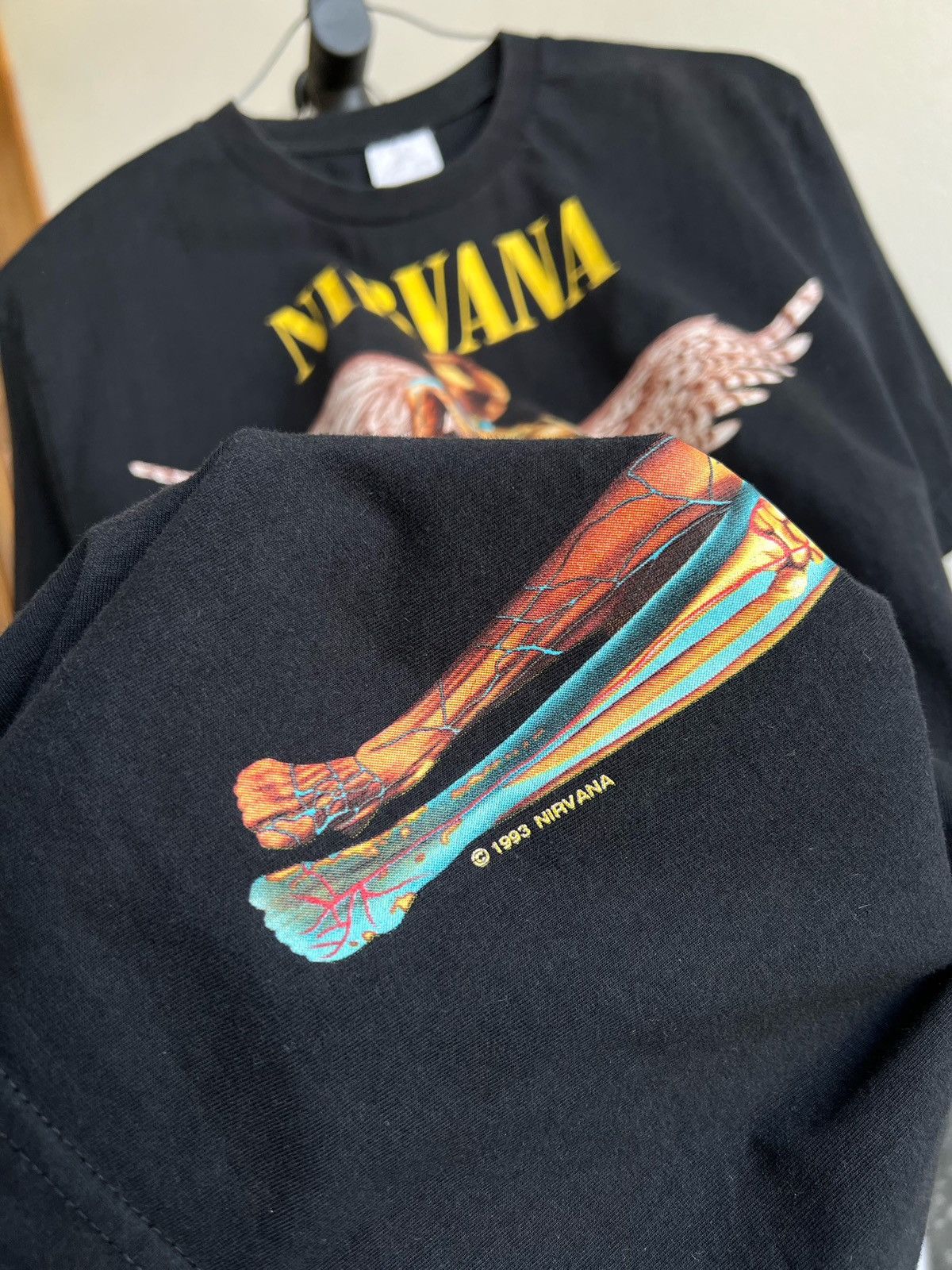 Nirvana × Vintage Vintage Nirvana in utero 1993 bootleg Size US L / EU 52-54 / 3 - 4 Thumbnail
