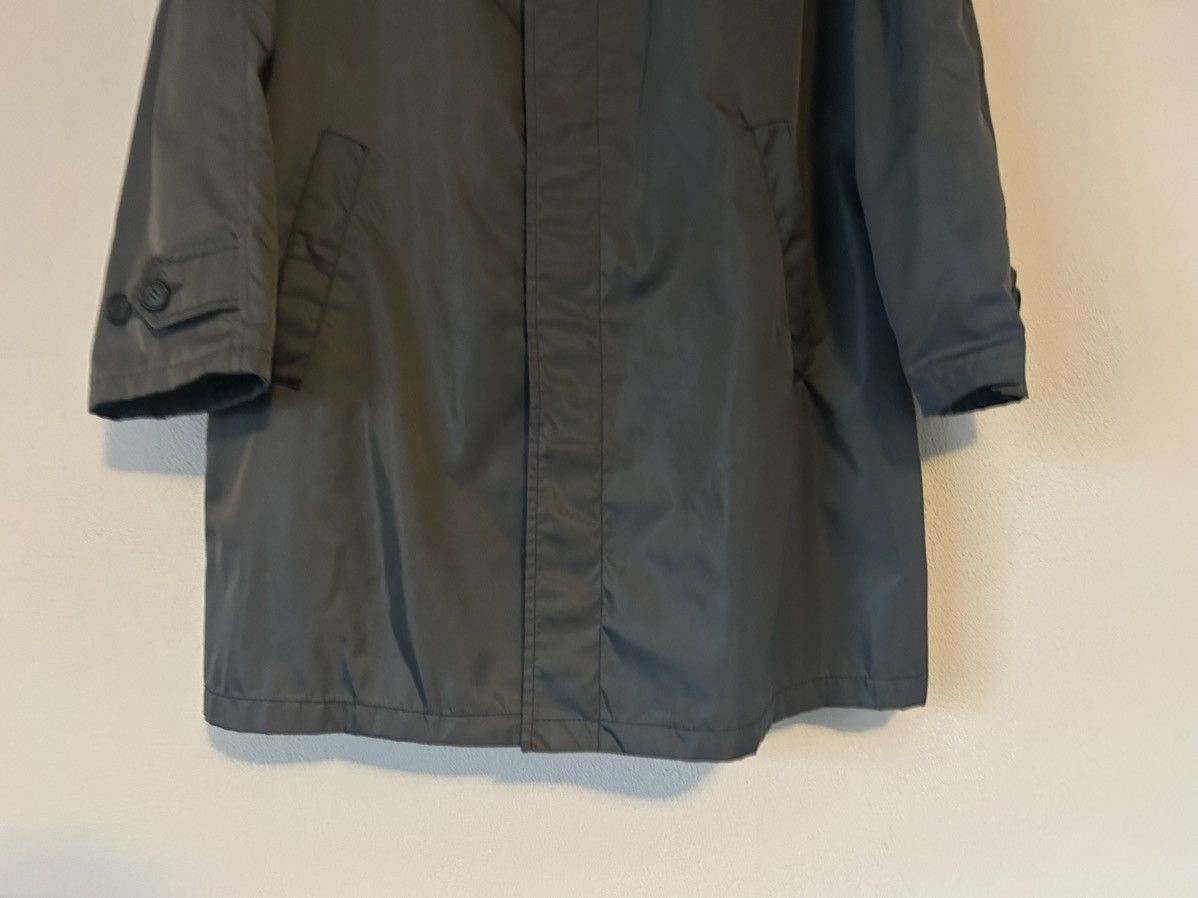 Prada Prada Milano Herringbone Lined Gray Nylon Raincoat - Size M Size US M / EU 48-50 / 2 - 7 Thumbnail