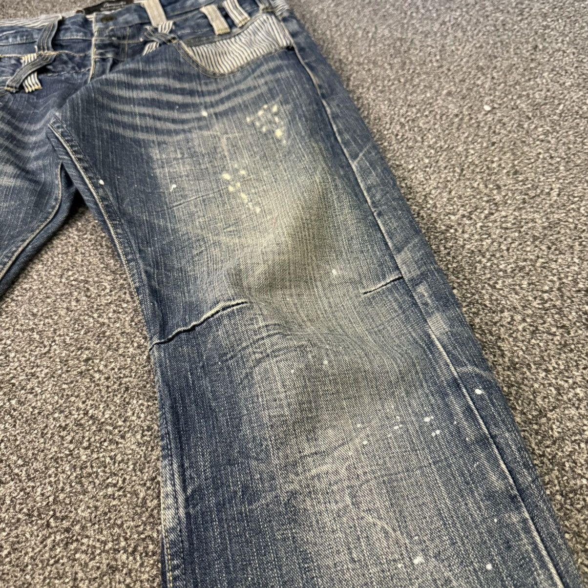 Seditionaries 🔥🇯🇵 Japanese Double Waist Distressed Dominate Jeans Size US 32 / EU 48 - 5 Thumbnail
