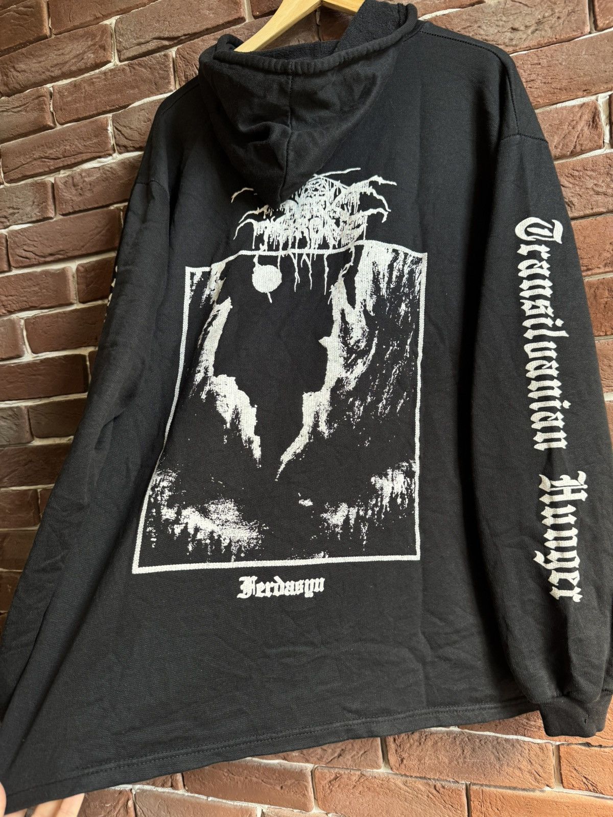 Band Tees Rare 90s DARKTHRONE Transilvanian Vintage Band Metal Hoodie Size US XL / EU 56 / 4 - 9 Thumbnail