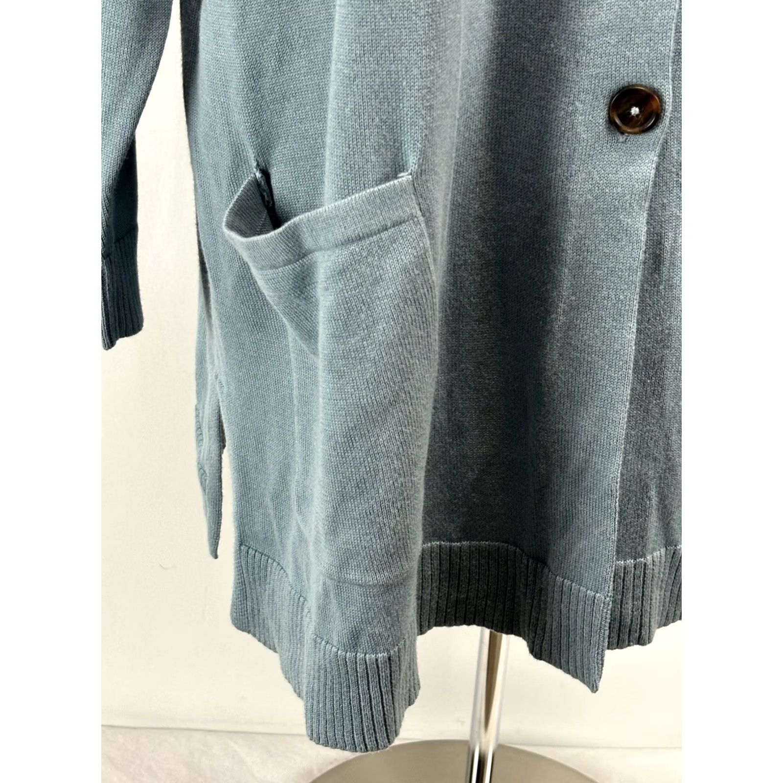 J. Jill J. Jill Knit Cardigan Sweater Women’s 3X Plus Blue V-Neck Pockets Tunic Knit Cardigan Women’s 3X Plus Blue V-Neck Pockets Size XXL / US 16-18 / IT 52-54 - 6 Thumbnail