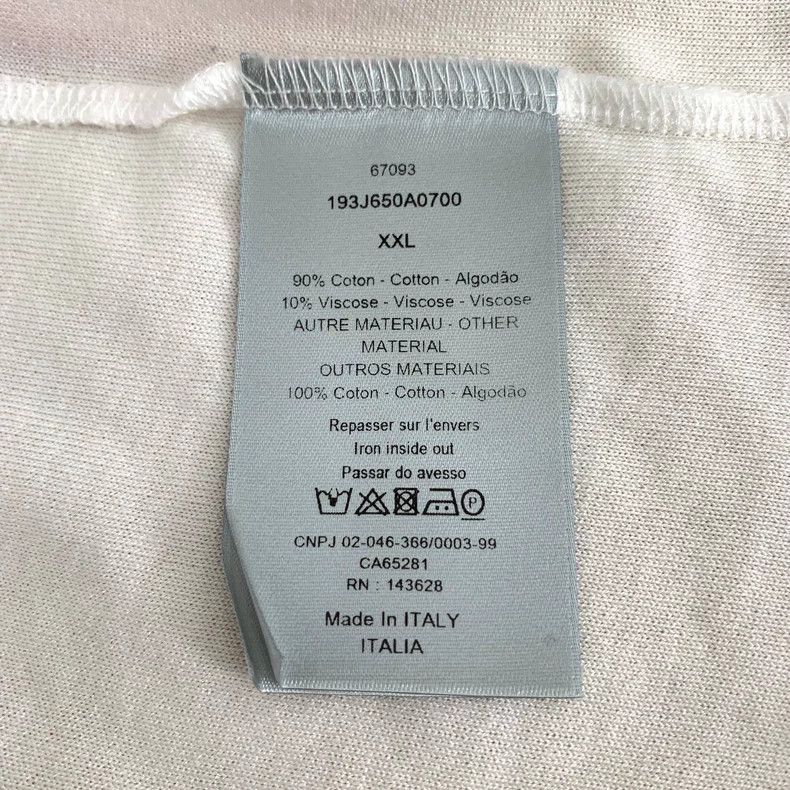 Dior Dior White elf printed cotton round-neck short-sleeved T-s Size US XXL / EU 58 / 5 - 8 Thumbnail