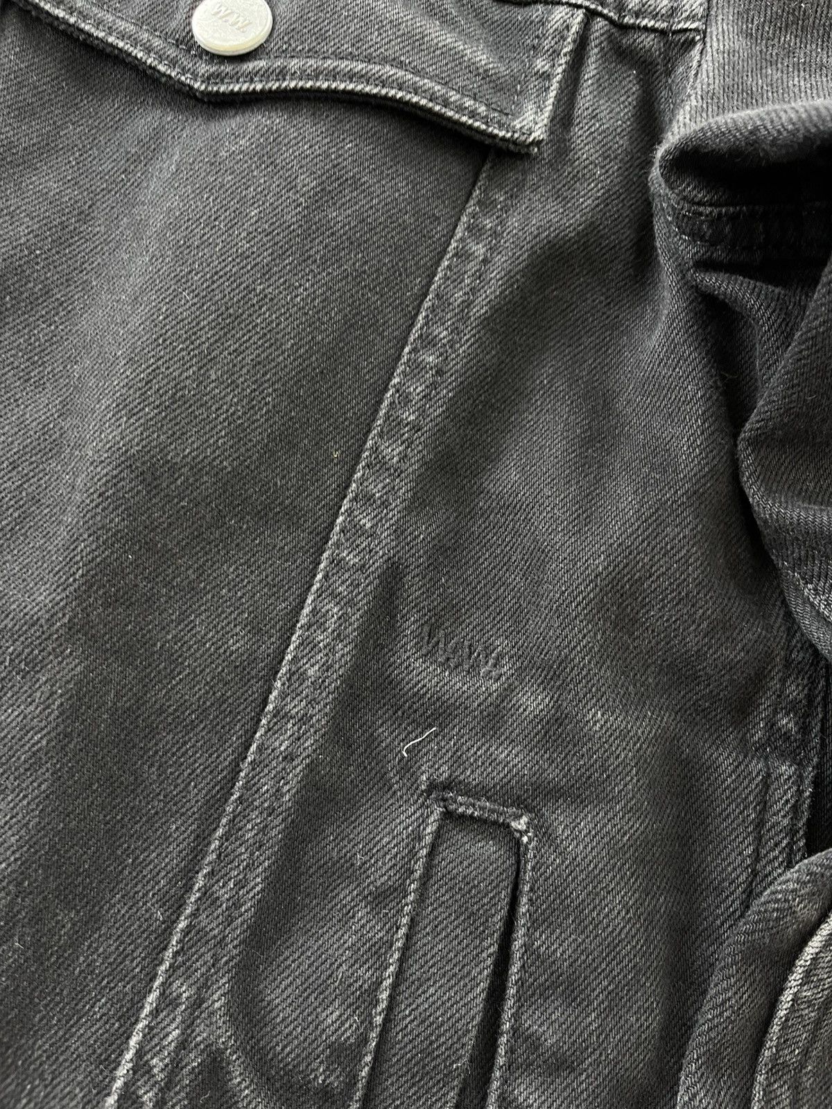 Wood Wood Vintage rare Wood Wood Black Denim Jacket Avantgarde Y2K Size US M / EU 48-50 / 2 - 8 Thumbnail