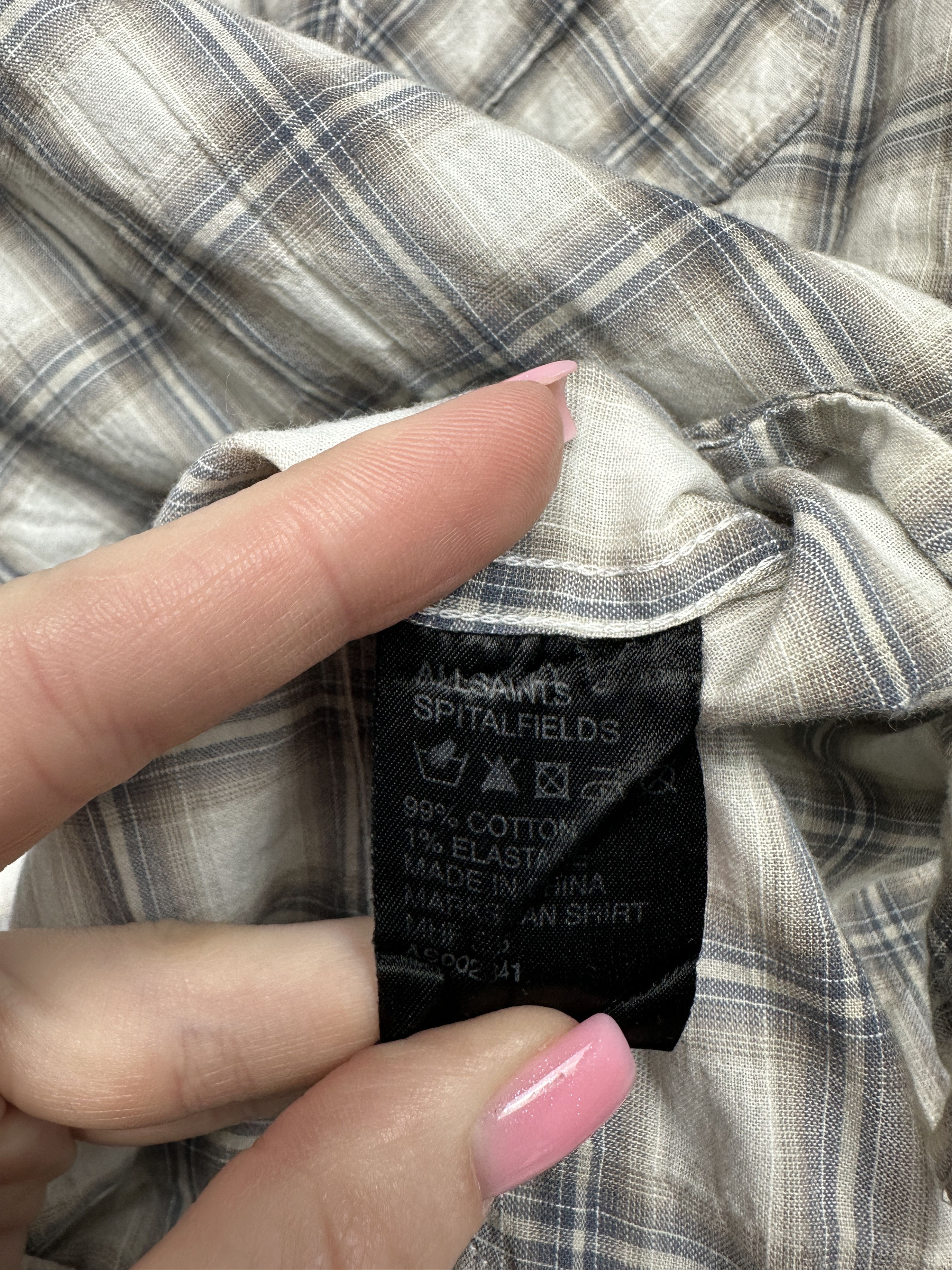 Allsaints Allsaints Vintage Mens Marksman Long Sleeve Plaid Shirt Size US L / EU 52-54 / 3 - 4 Thumbnail