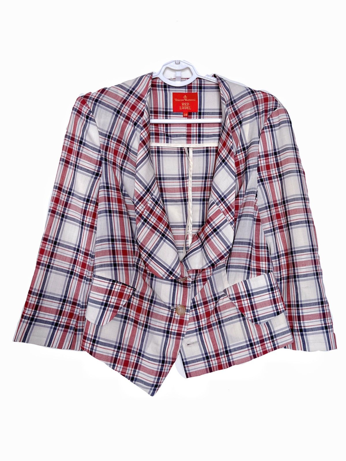 Vivienne Westwood Vivienne Westwood red label tartan wool blazer ♥️💙 Size XS / US 0-2 / IT 36-38 - 1 Thumbnail