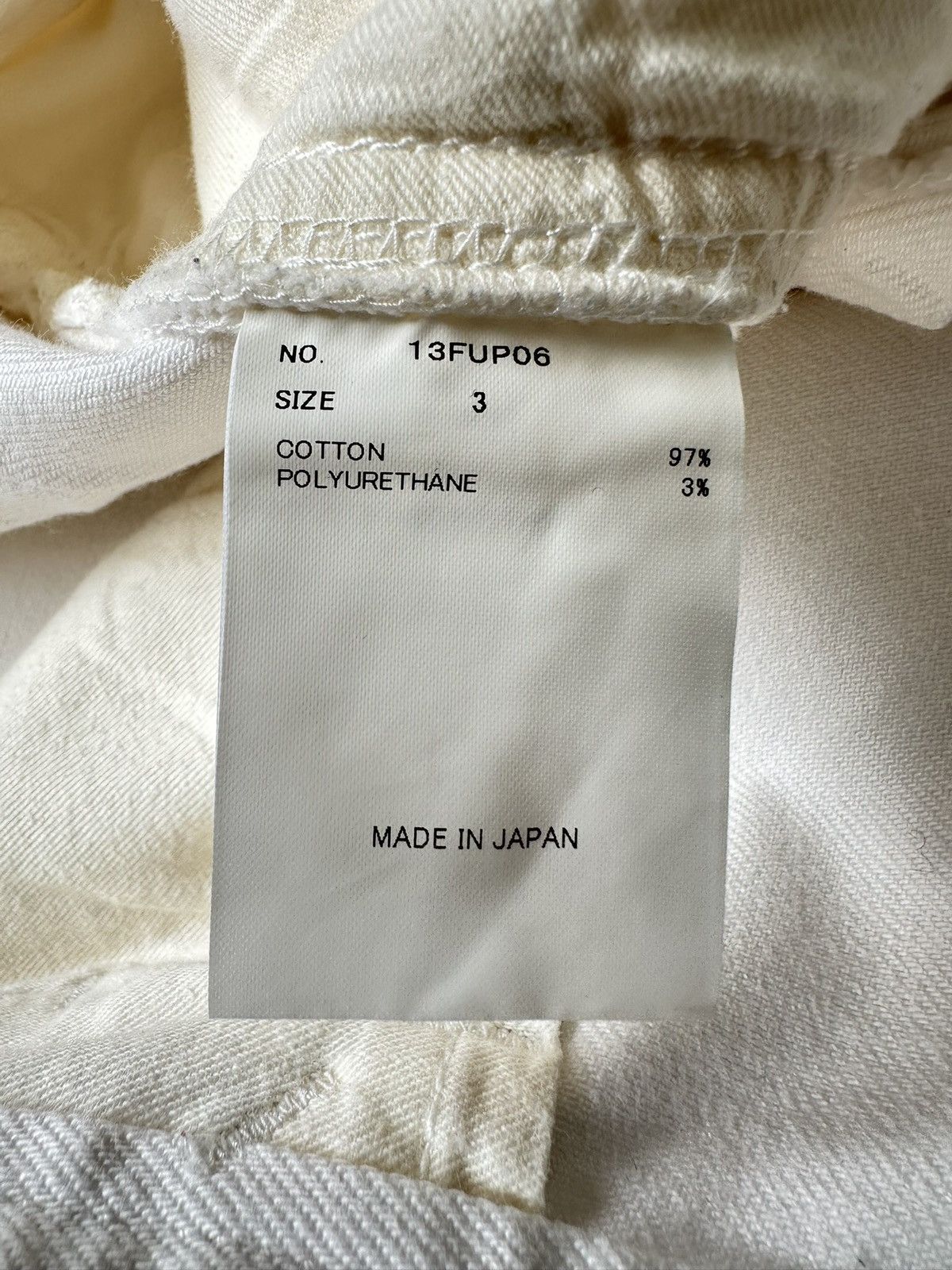 Uru 13FW URU - White denim jeans Size US 33 - 20 Thumbnail