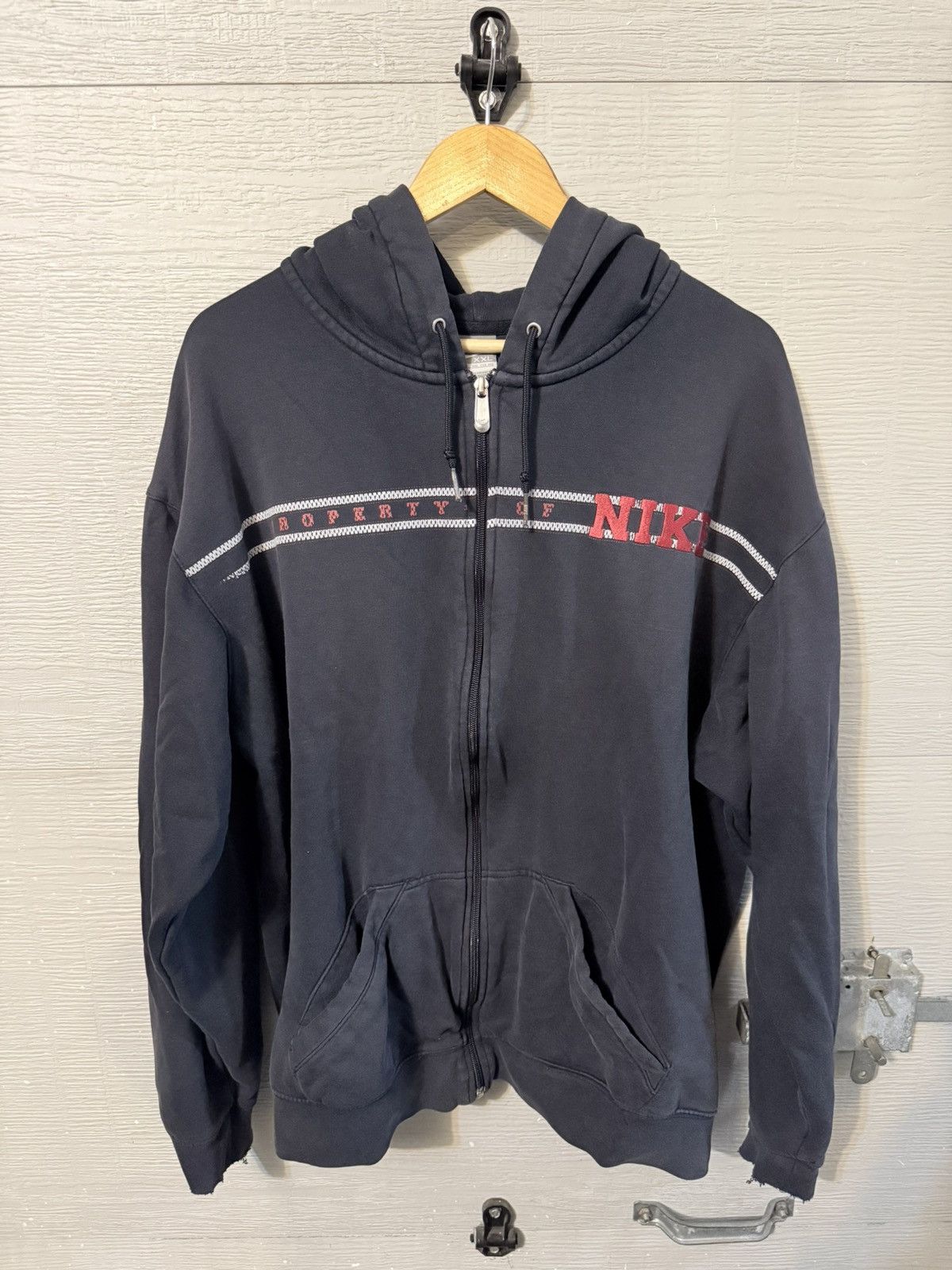 Nike Vintage Nike Zip Up Hoodie Size US XXL / EU 58 / 5 - 2 Thumbnail
