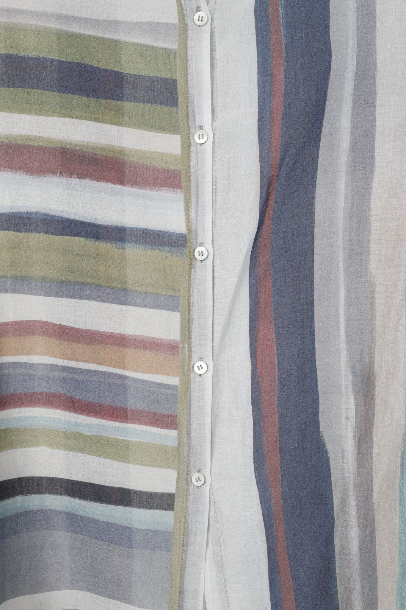 Annette Gortz Annette Gortz Luisa Multicoloured Oversized Button-Up Blouse Size S / US 4 / IT 40 - 8 Thumbnail