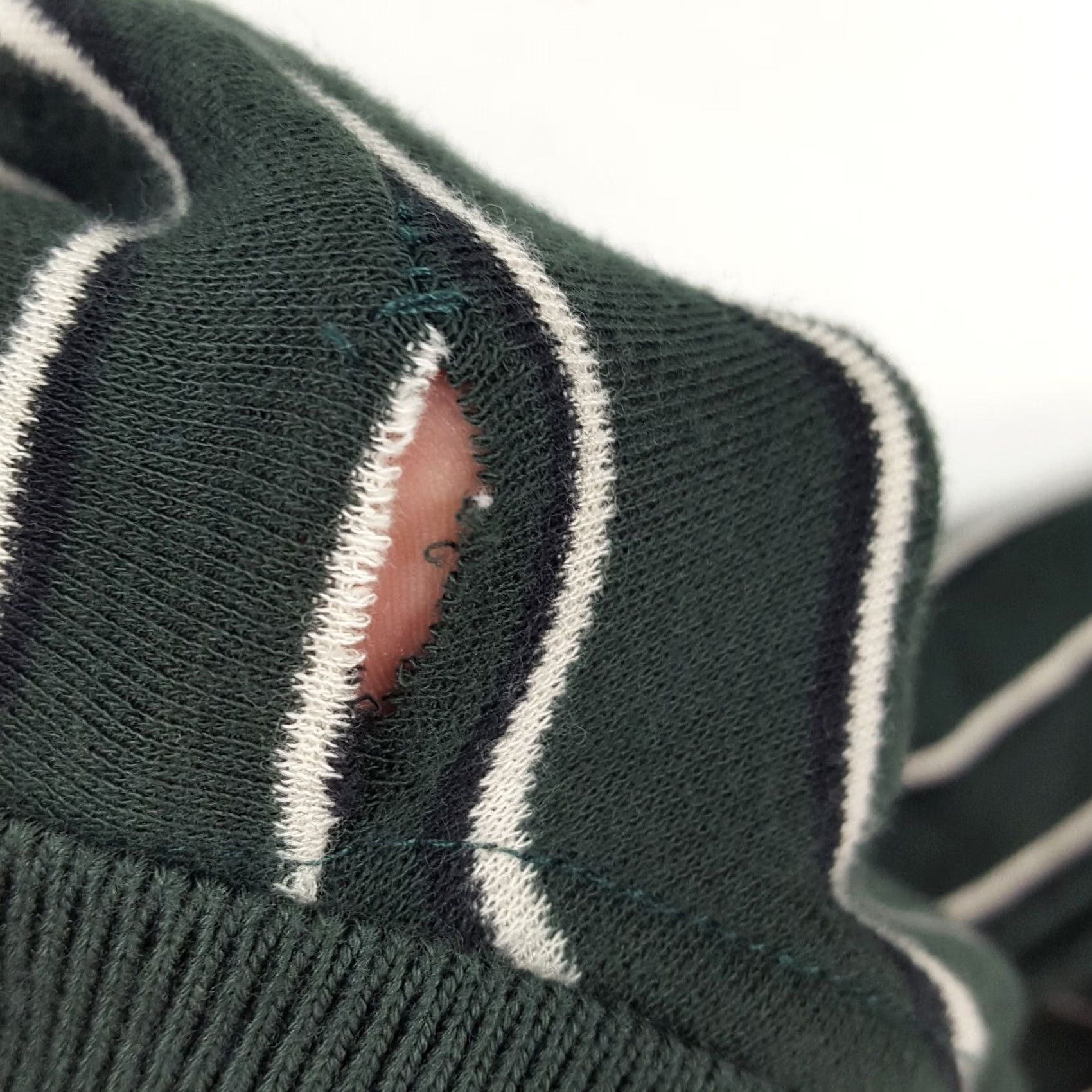 Vintage Duck Head Striped Green Polo Shirt Men's XL Outdoor Work Polo Shirt Button Vintage 90s Casual Hats? Size US XL / EU 56 / 4 - 4 Thumbnail