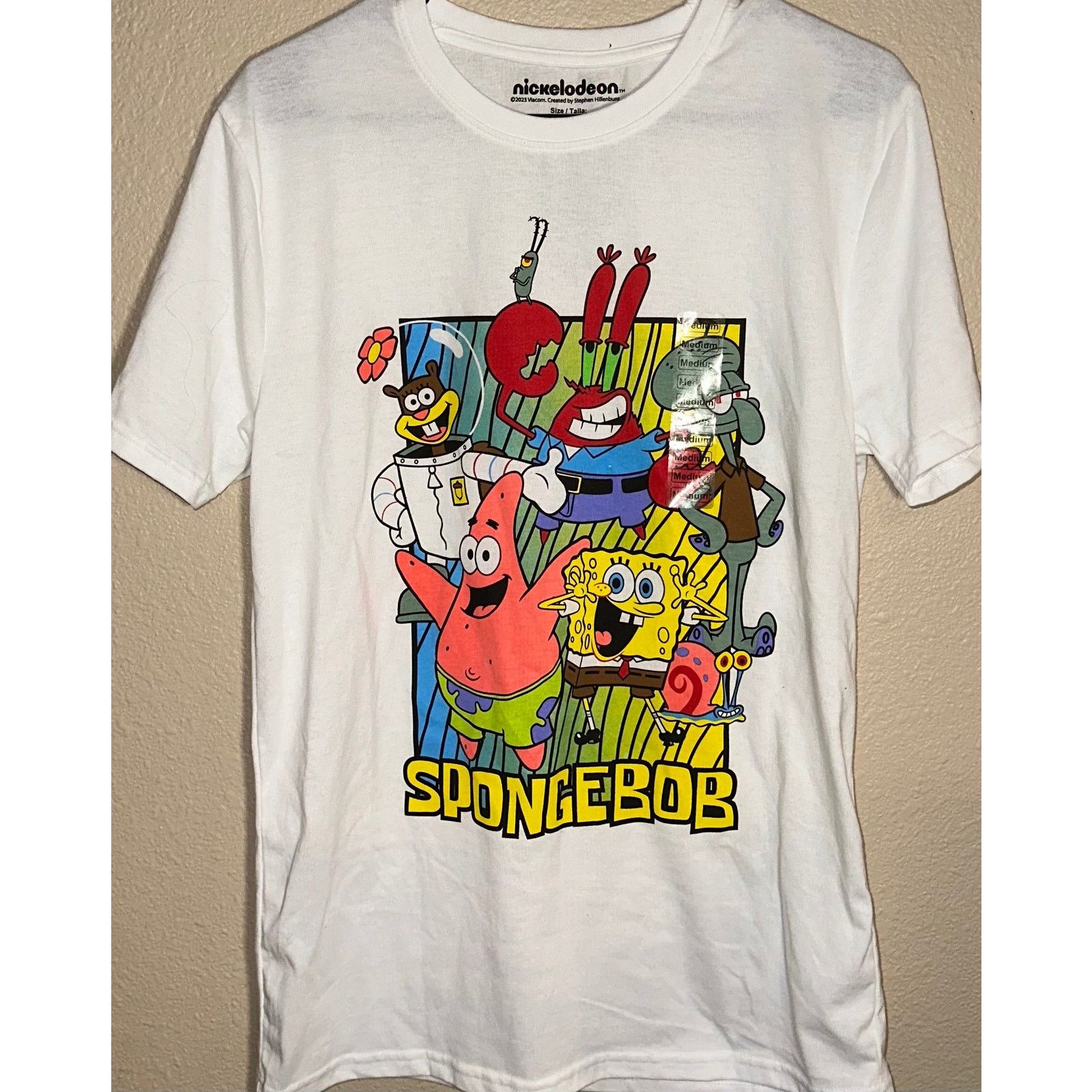 Nickelodeon 🧽 SPONGEBOB SQUAREPANTS CHARACTER GRAPHIC TEE SIZE - M Size US M / EU 48-50 / 2 - 1 Thumbnail