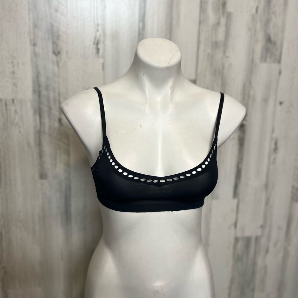 Other French Affair Black Cutout Bralette Top Size S Size S / US 4 / IT 40 - 1 Thumbnail