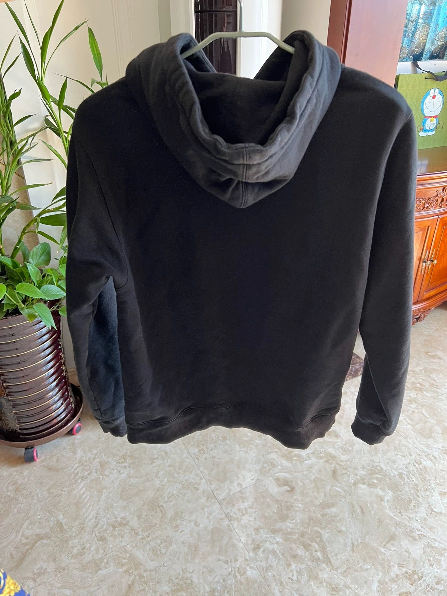 Dior DIOR Unisex Black Sweatshirt 3D Graffiti/Classic Big Logo M Size US M / EU 48-50 / 2 - 2 Thumbnail