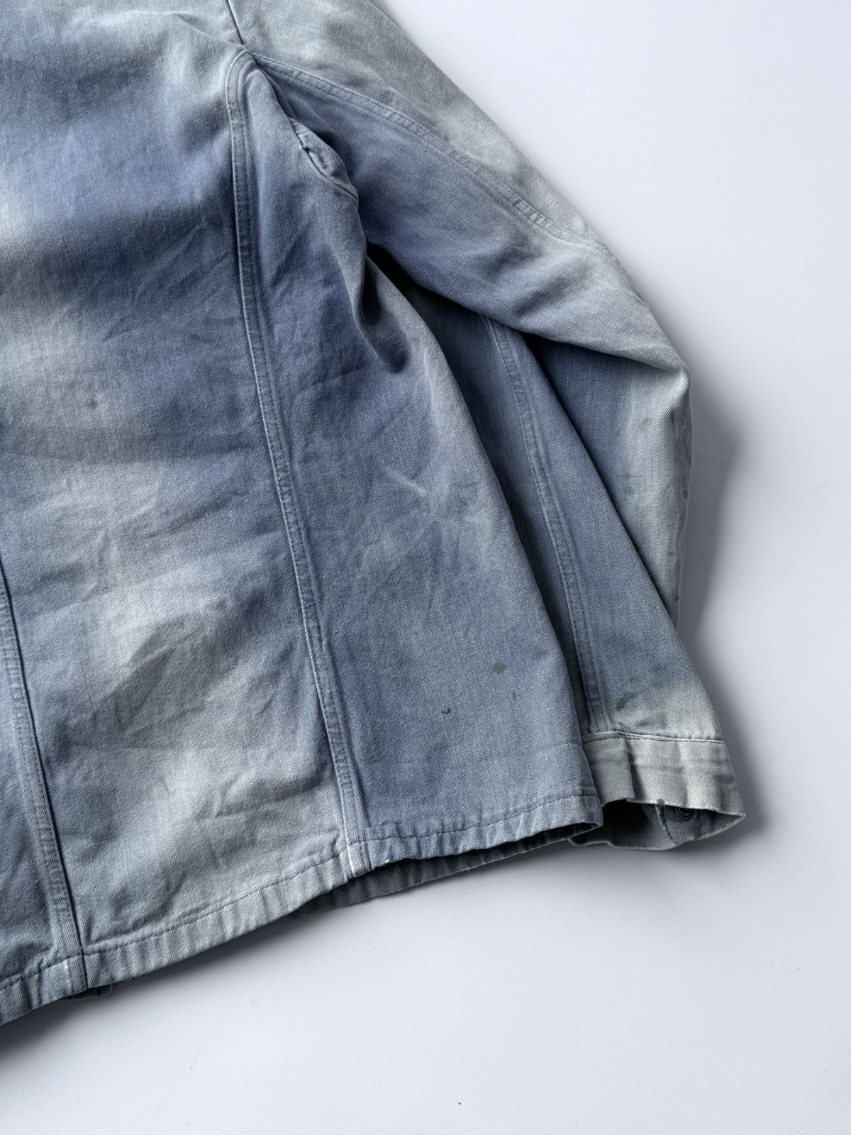 Le Laboureur Vintage 80s French Swiss Made Faded Work Chore Jacket Size US M / EU 48-50 / 2 - 17 Thumbnail