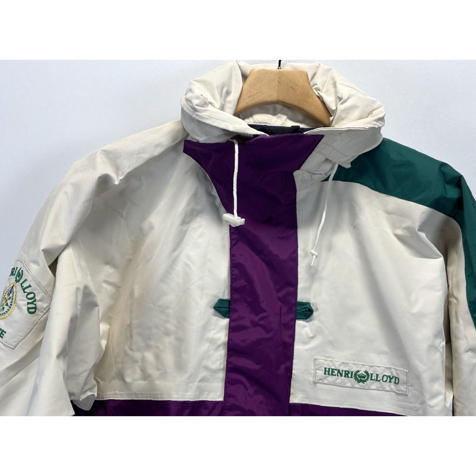 VINTAGE Henri Lloyd Offshore Sailing Jacket Hooded Sz Small S Men