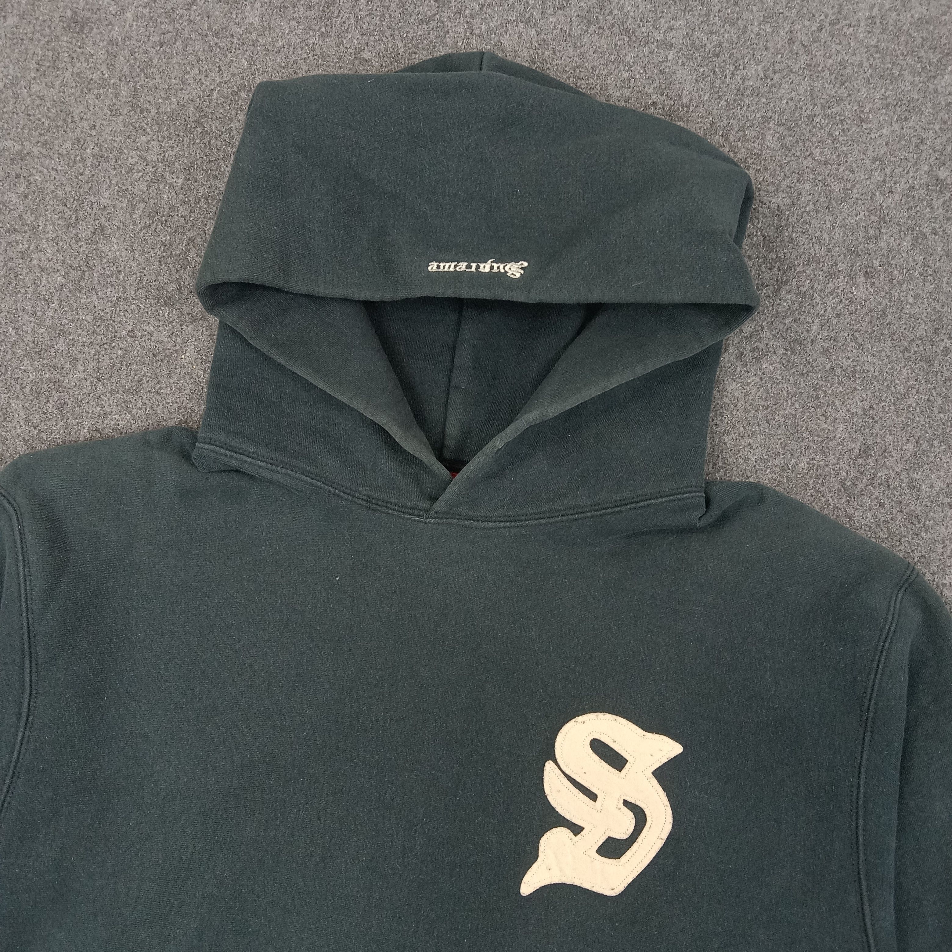 Stussy × Vintage Supreme X Stussy American Style Custom Art Hoodies Size US L / EU 52-54 / 3 - 6 Thumbnail